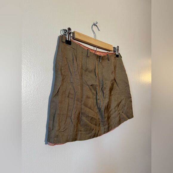 Brown Laundry Shelli Segal Vintage Mini Skirt Size 4 EUC - Picture 4 of 5